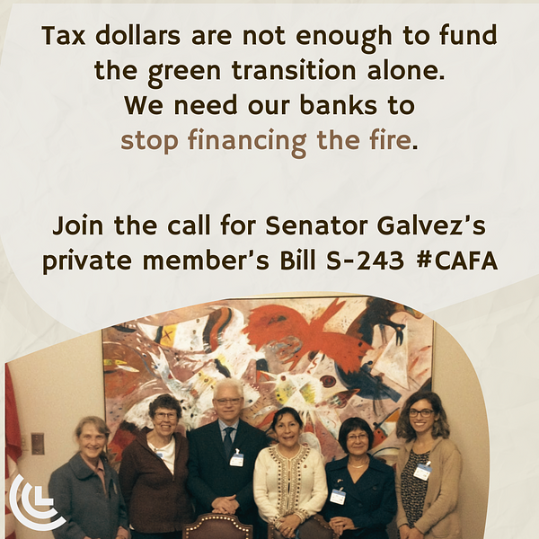 CitizensLobbyCa's tweet photo. Join the call for our banks to stop financing wildfires in Canada. Support @SenRosaGalvez private members bill
#S243 #CAFA. Politicians need our help.
https://t.co/b3bAnTA5Gh
We welcome everyone to join us our conference June 2-4, 2024 and lobby with us. https://t.co/7qb9O10ZvC https://t.co/3ZiyqTGpOe