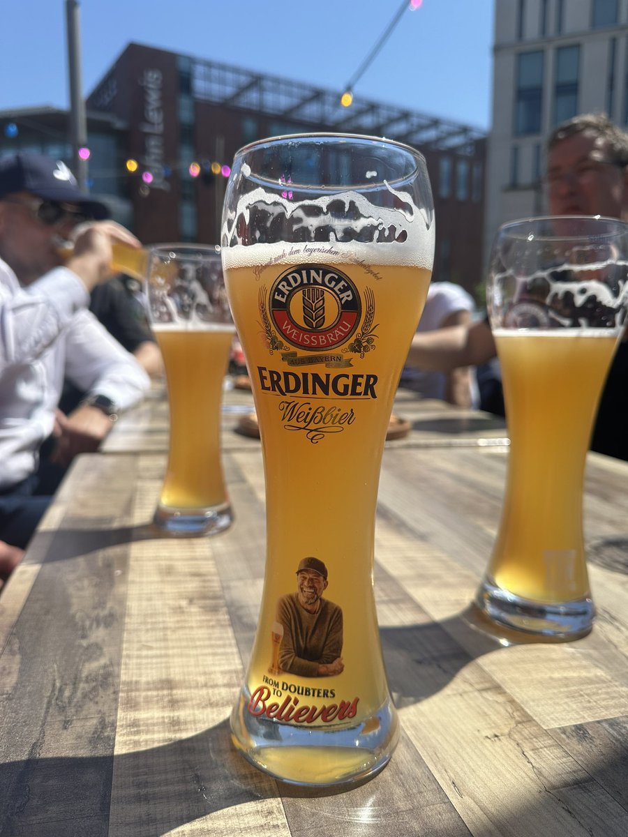 Pint of Erdinger. ☀️