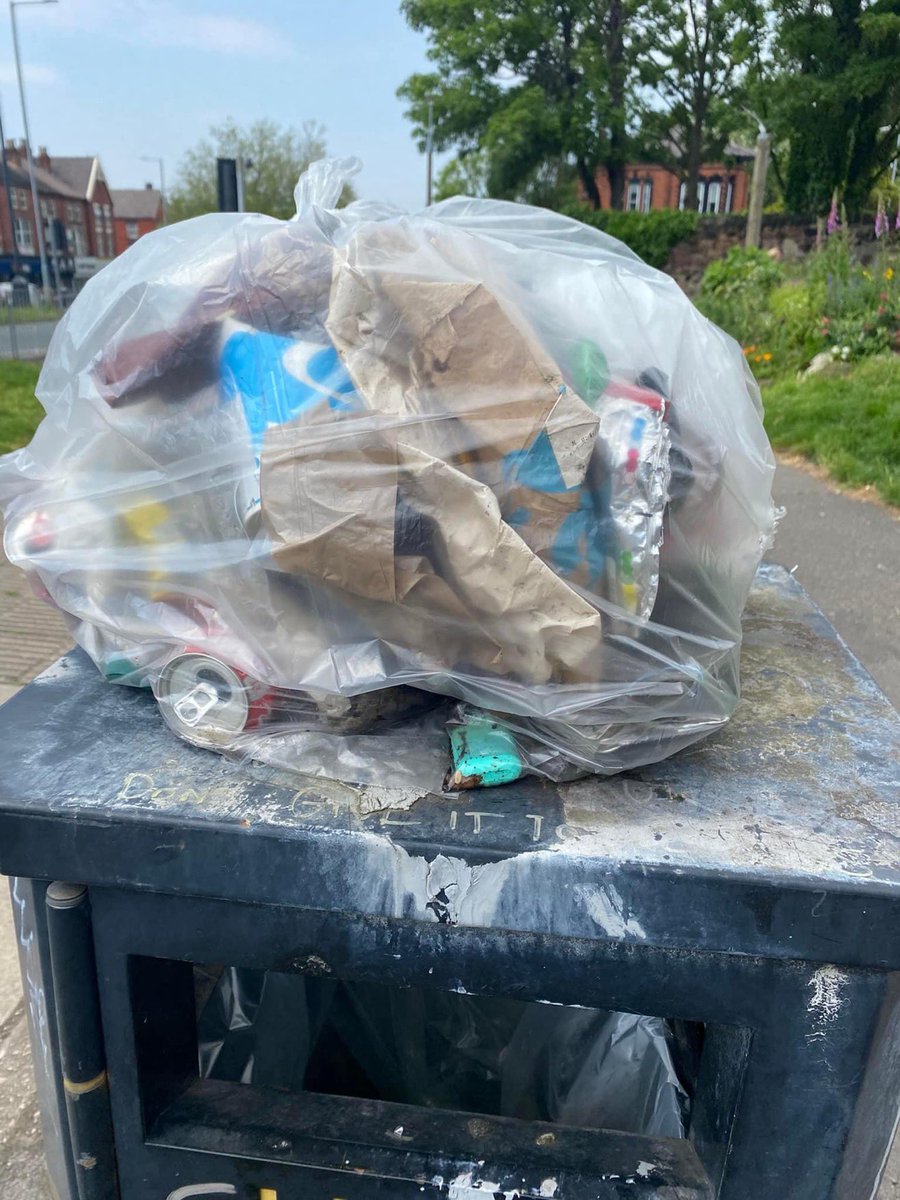 Kathy G wombled a smaller bag than usual after a Womble up and down Livingston Drive this yesterday including North and South Livingston Is this progress? Or more wishful thinking that we are changing peoples habits #pennylanewombles #litterpicking #sustainable #gogreen