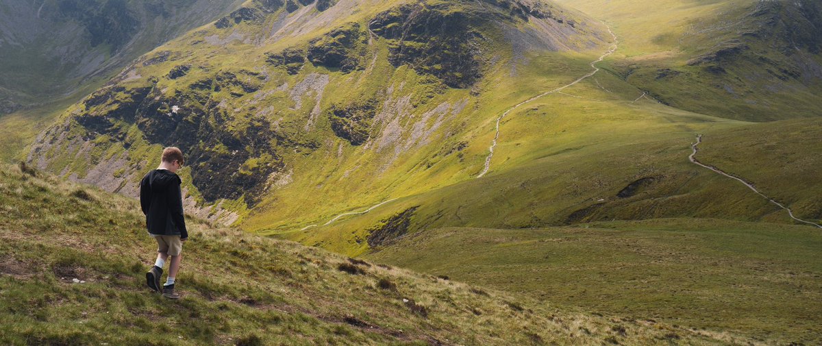 Took the lad walking up Grisedale Pike to see if he could manage Scafell Pike later in the year.

Turns out it was me, the seasoned hill walker that was blowing out of my arse and he was jogging up, just for a laugh. 

I’ve got fat and old and he’s a mountain goat.  🥾🥾