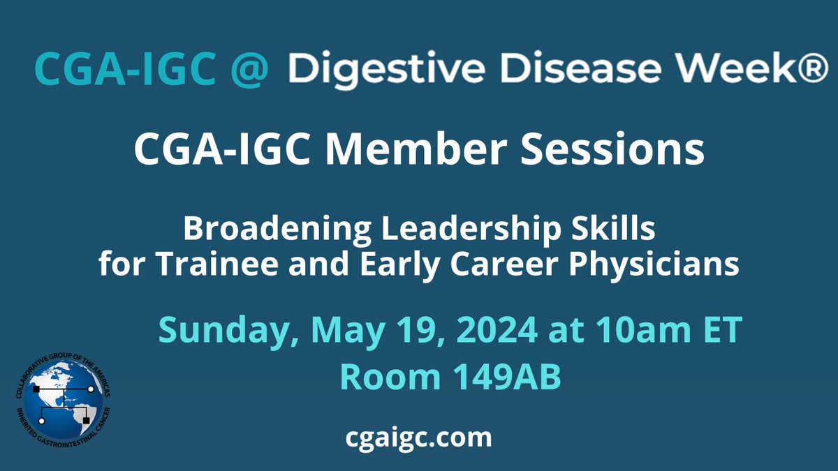 📢#GIFellow do you want to cultivate leadership skills that can be applied in diverse practice settings? ➡️Come to Room 149AB at #DDW2024 & listen to our past president @swatigp speak abt building a professional reputation early on‼️ 🗓️May 19⌚️10am ET📍Room 149AB #GITwitter