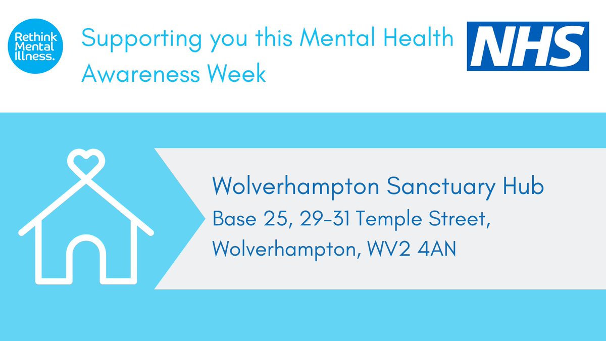 Life can be difficult, but remember you are not alone. If you want to chat, our Sanctuary Hubs are here. The Black Country Sanctuary Hubs are open every Monday-Friday from 6pm to 11pm or Saturday and Sunday from noon to 11pm. #MentalHealthAwarenessWeek