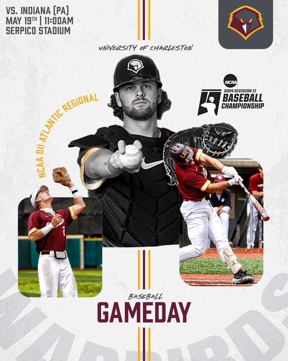 ⚾️Let’s try this again… The Golden Eagles and the Crimson Hawks will battle in game 4️⃣ of the Atlantic Regional 🫡 🆚Indiana (PA) ⌚️11:00AM 📍Serpico Stadium 📊wcupagoldenrams.com/sidearmstats/b… 📺psacsportsdigitalnetwork.com/wcupagoldenram… #WingsUp