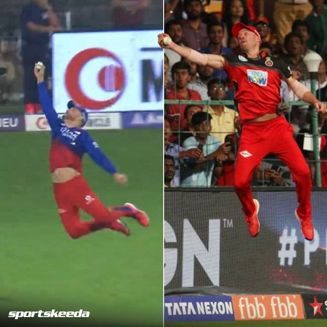 The flying Proteas Supermans 🪽 📷: RCB & Jio Cinema #ABdeVilliers #FafduPlessis #RCB #IPL2024