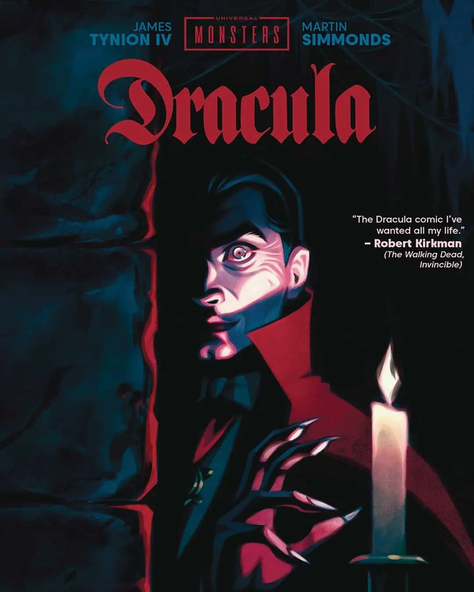 The wait is over, the collected edition of the HIT SERIES Dracula IS HERE! Universal Monsters: Dracula Hardcover A brilliant adaptation from the magnificent James Tynion IV complimented with gorgeous art by Martin Simmonds!