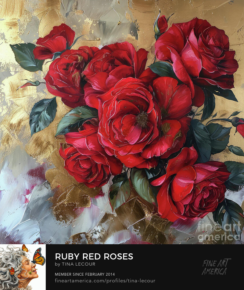 Ruby Red Roses...Available Here..tina-lecour.pixels.com/featured/ruby-… #roses #FlowersOnX #flowers #floral #floralart #wallart #walldecor #wallartforsale #homedecor #interiordecor #interiordesign #interiordesigner #giftideas #gifts #giftsforher #garden #red #greetingcards #nature #rose