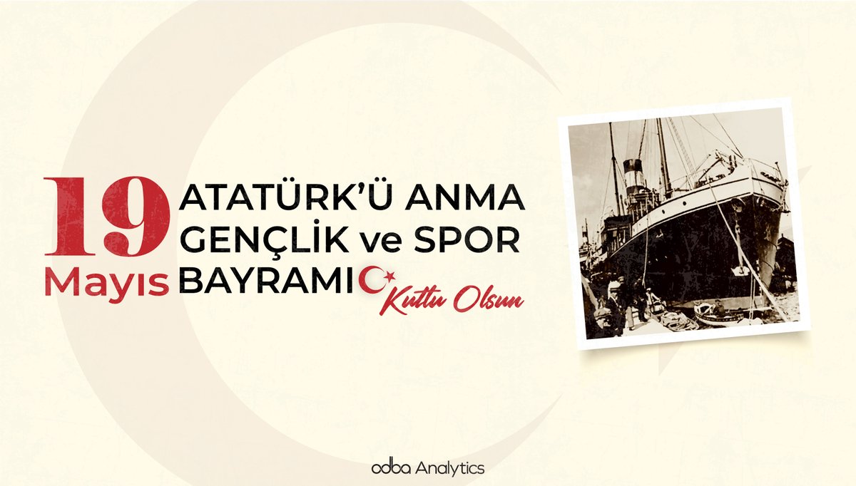 Gazi Mustafa Kemal Atatürk'ün gençlerimize armağan ettiği bu özel günde, geleceğe olan inancımız daha da güçleniyor. #19Mayıs Atatürk'ü Anma, Gençlik ve Spor Bayramımız kutlu olsun!