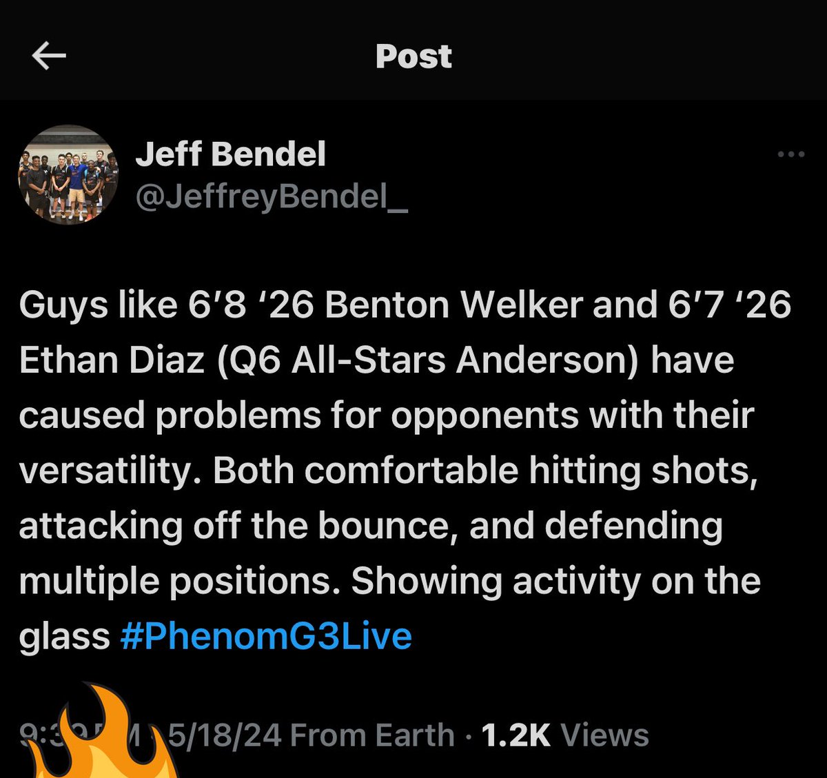 FSUdiaz's tweet photo. Ethan ‘E’ Diaz Phenom G3 Live Q6 All Stars Anderson #NCSA #LivePeriod #OviedoBasketball #Q6Base #WillieAnderson #IanYoung #EthanDiaz https://t.co/2pcweWcnAO