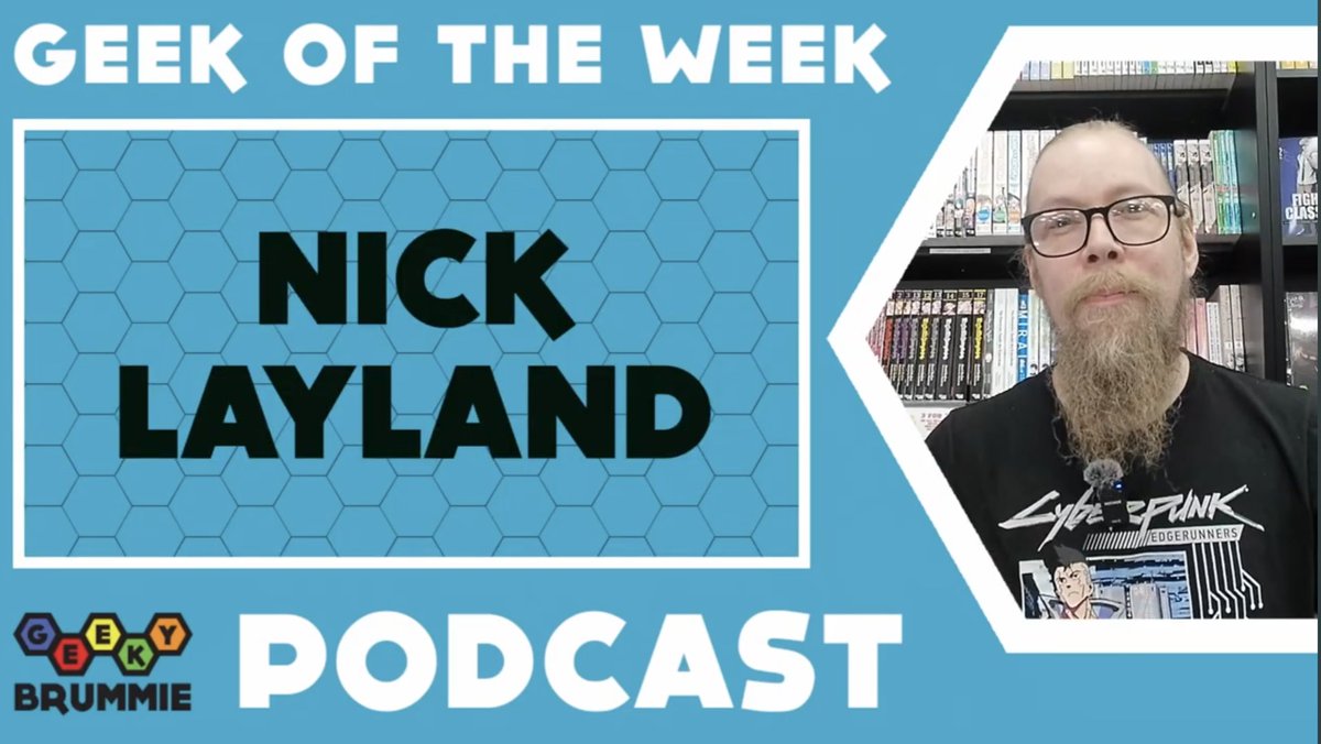 GeekyBrummie's tweet photo. Our #GeekOfTheWeek is Nick Layland from @WorldsApart_Bir who tells us their favourite snack, what manga they're currently reading and a whole lot more https://t.co/usWKBec08L