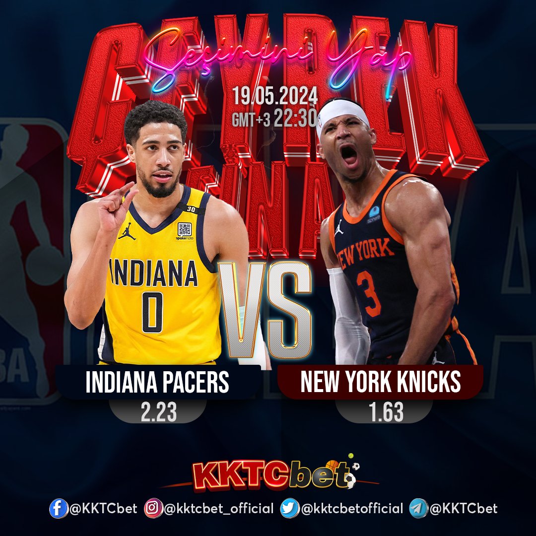 Seçimini Yap! Indiana Pacers - New York Knicks - Favorin Kim? #basketball #basketballgame #basketballtime #basketballplayer #basketballseason #basketballislife #basketballneverstops #NBA #nbahighlights #nbabasketball #gameday #match #kazan #win #matchday #nbaquarterfinals