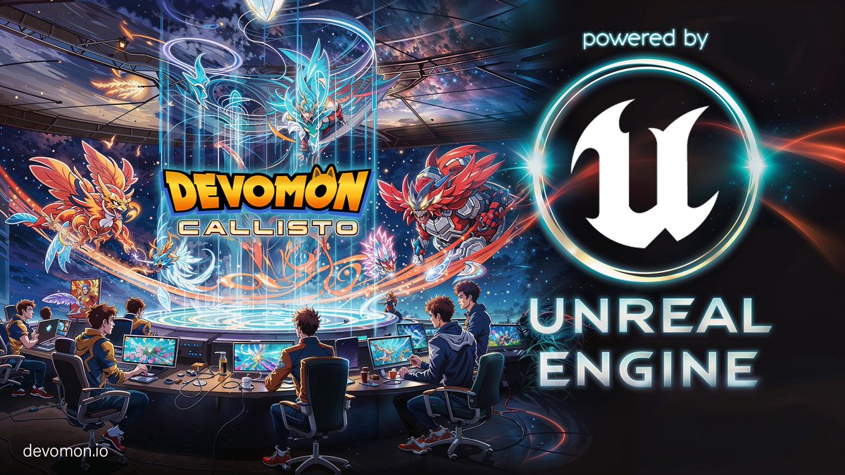 🚀 We’re thrilled to reveal that Devomon Callisto is being crafted with Unreal Engine 5.3! Expect stunning visuals and smooth gameplay that will elevate your gaming experience to new heights.

#unrealengine #web3gaming #gaming #gamefi