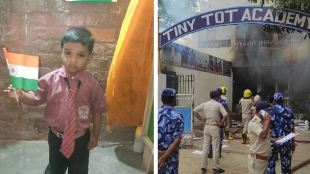 4-year-old injured boy dies in #Patna (#Bihar) as the headmistress throws him in a drain Mob sets the school on fire Will a headmistress with such a violent attitude, ever be able to teach virtues and manners to the students ? Read more : sanatanprabhat.org/english/101793…