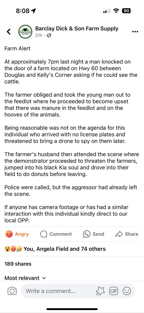 Some people, unbelievable. This happened in Renfrew county. #OntAg