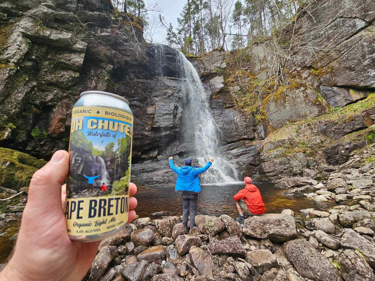 Iv’e been lucky enough to publish two different waterfall guides but I think that being on a beer can from my favorite brewery tops that! Hume’s River fall in @TourismCB and the Oh Chute from Big Soruce