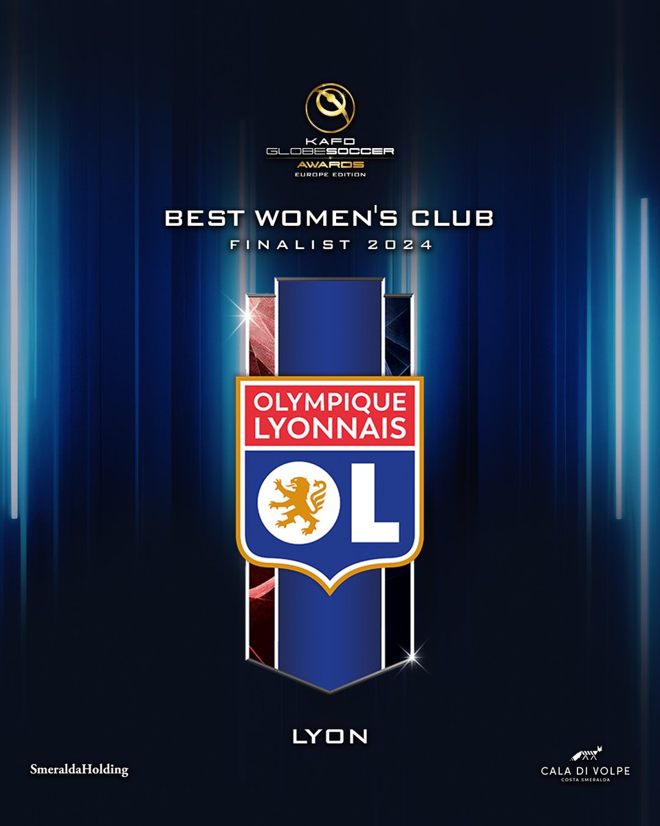 Will Olympique Lyonnais Féminin be named the BEST WOMEN'S CLUB at the @KAFD #GlobeSoccer European Awards? 🏆 @olfeminin #KAFD #HotelCaladiVolpe #SmeraldaHolding
