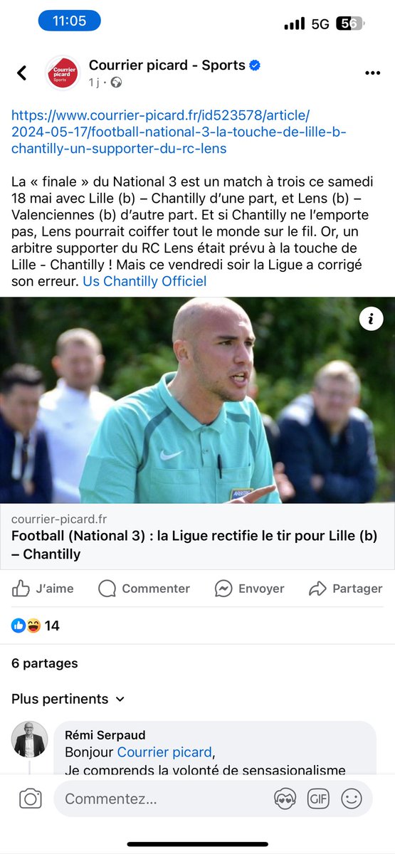 RefReMaYe's tweet photo. Bonjour @PicardCourrier et @philippegrand60,
Je comprends la volonté de sensasionalisme mais beaucoup moins le fait de faire un article à charge, en utilisant mon image et sans jamais m’avoir sollicité.
Vous n’avez pourtant eu aucun mal à me retrouver.Tant pis pour la déontologie https://t.co/icqlPjNDKp
