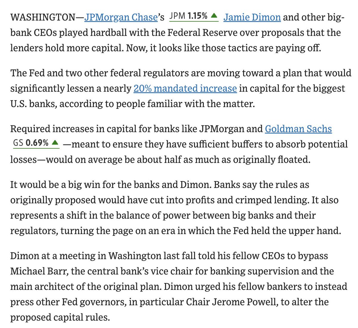 Can't imagine @JoeBiden vetoes SAB 121 Congressional vote and requires financial institutions to record crypto as liabilities on balance sheet at same time US financial regulators relax Big Bank capital requirements.