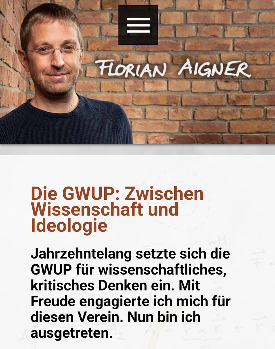 #GWUP 🍿 Wer 20 Jahre nicht merkt, was bei den Szientisten der sg. 'Skeptiker' NGOs läuft dem geht plötzlich ein Licht auf. Sehr glaubwürdig @florianaigner florianaigner.at/gwup.htm