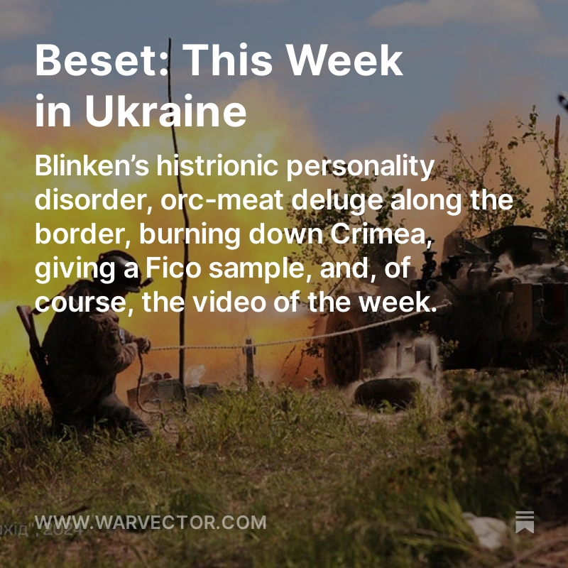 The latest This Week in Ukraine is out, and the reviews are in! Individuals (some I’ve never even met) have called it “vaguely informative,” “somewhat witty,” and “almost insightful”—all great blurbs for any back cover! RTs appreciated! open.substack.com/pub/warvector/…