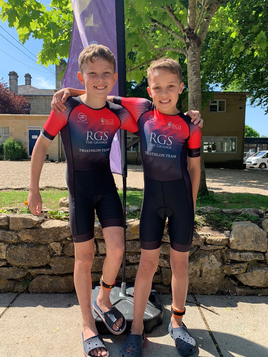 Best of luck to our two @RGSTheGrange Triathletes as we enter the world of @iapsuksport @BritTri @MonktonBath. What a day!!!