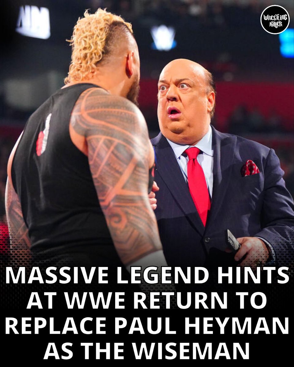 A massive legend has hinted at his #WWE return to replace Paul Heyman as The Wiseman; plans on making a change to The Bloodline Find out who 👉 tinyurl.com/yz38zwa2