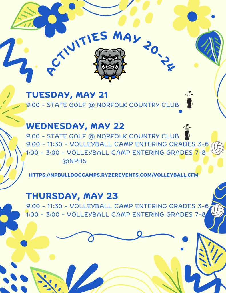 Activities May 20 - 24