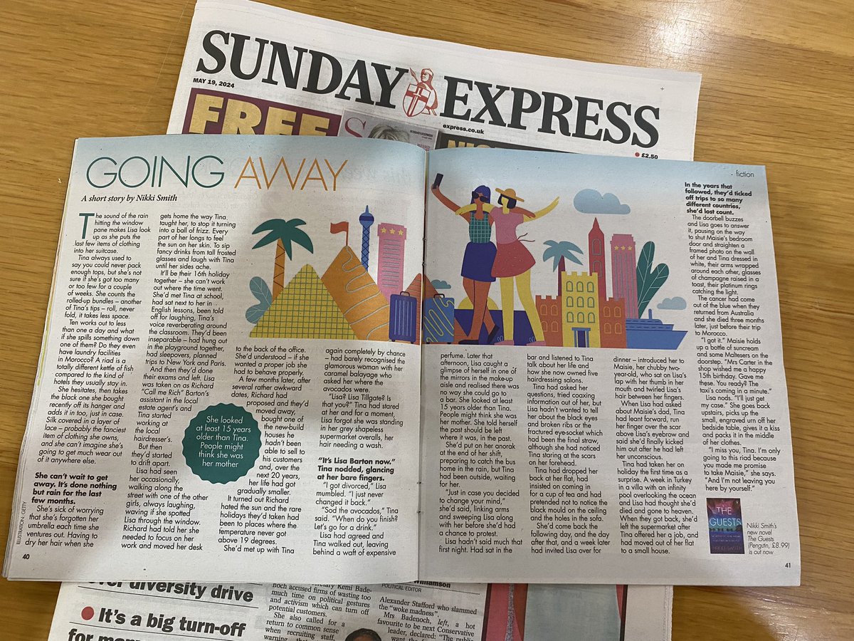 Lovely to see my short story in the @SMagazineUK today - a holiday theme to coincide with #TheGuests publishing later this week. Happy reading! 😎🏝️