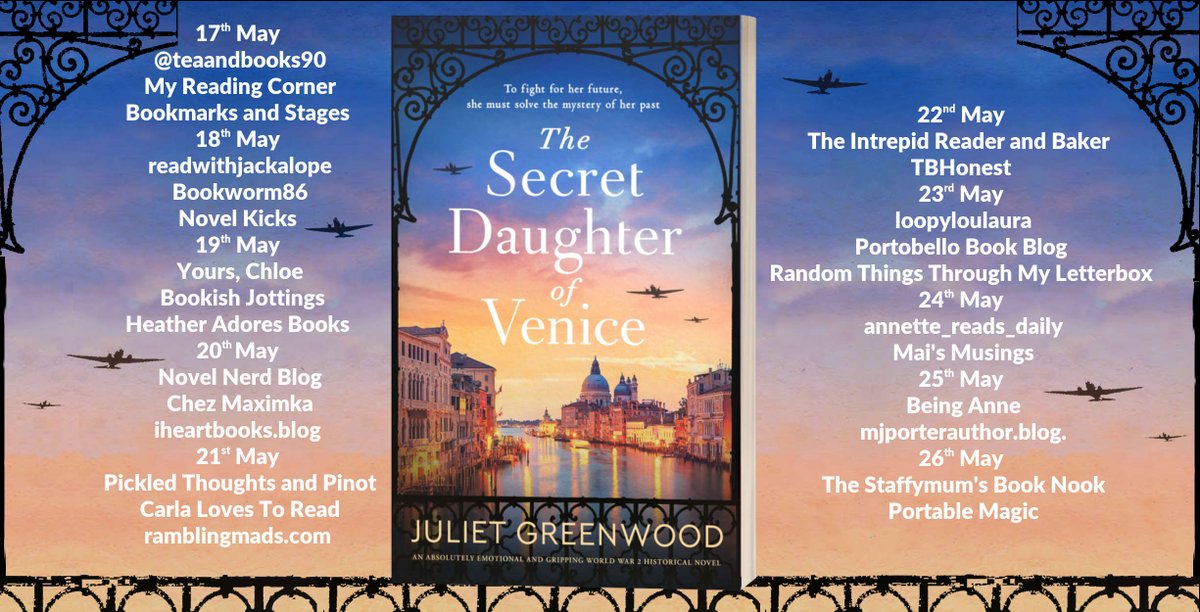 'A terrific tale full of intrigue, mystery, drama and emotion' says @BookishJottings about The Secret Daughter of Venice by @julietgreenwood bookishjottings.com/2024/05/19/the…