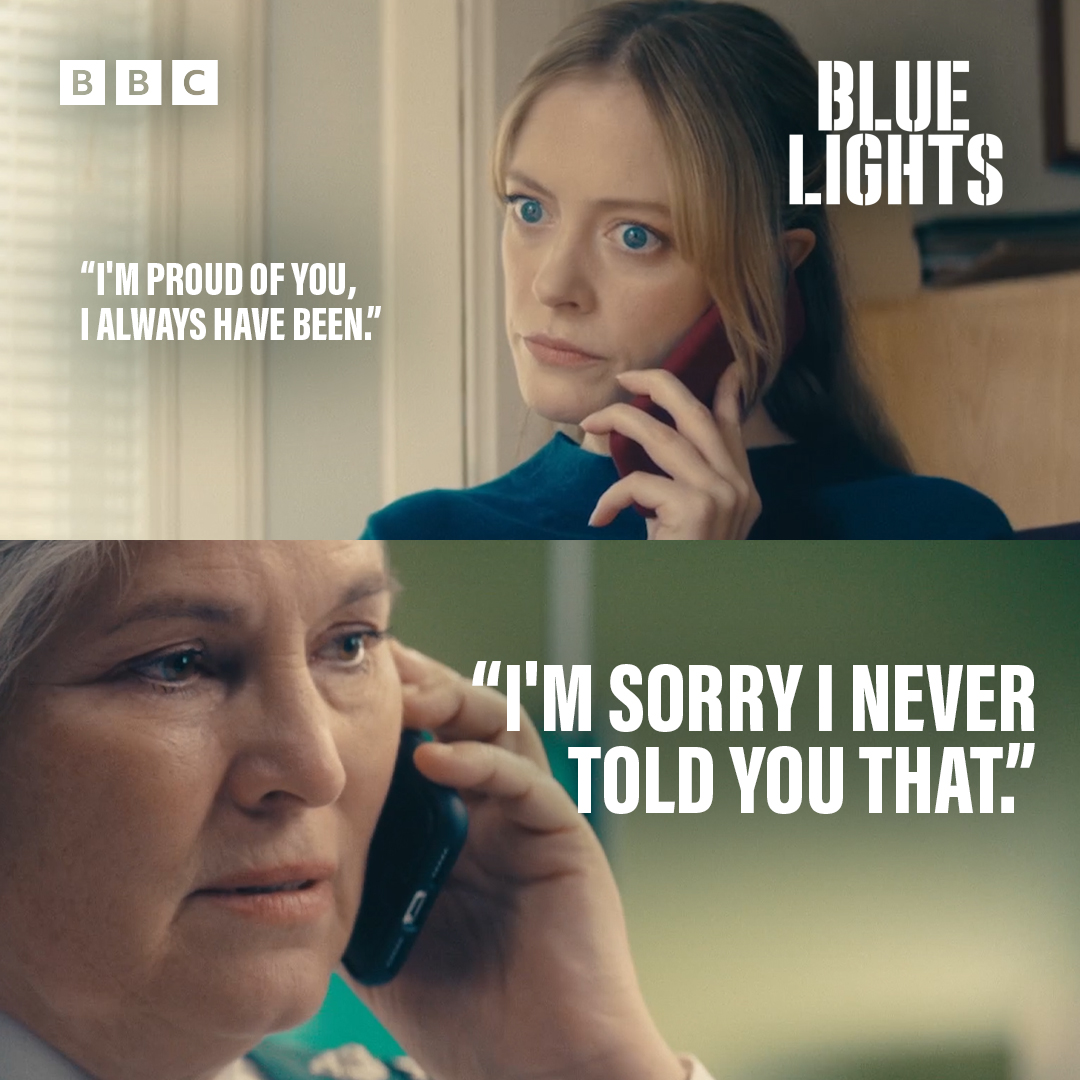 When your mum tells you out of nowhere that she's proud of you .... 

Blue Lights | New Series! | Mondays 9pm | BBC One &amp; #iPlayer

#BlueLights #BringOnTheBlueLights #BBCOne #TV #TVDrama