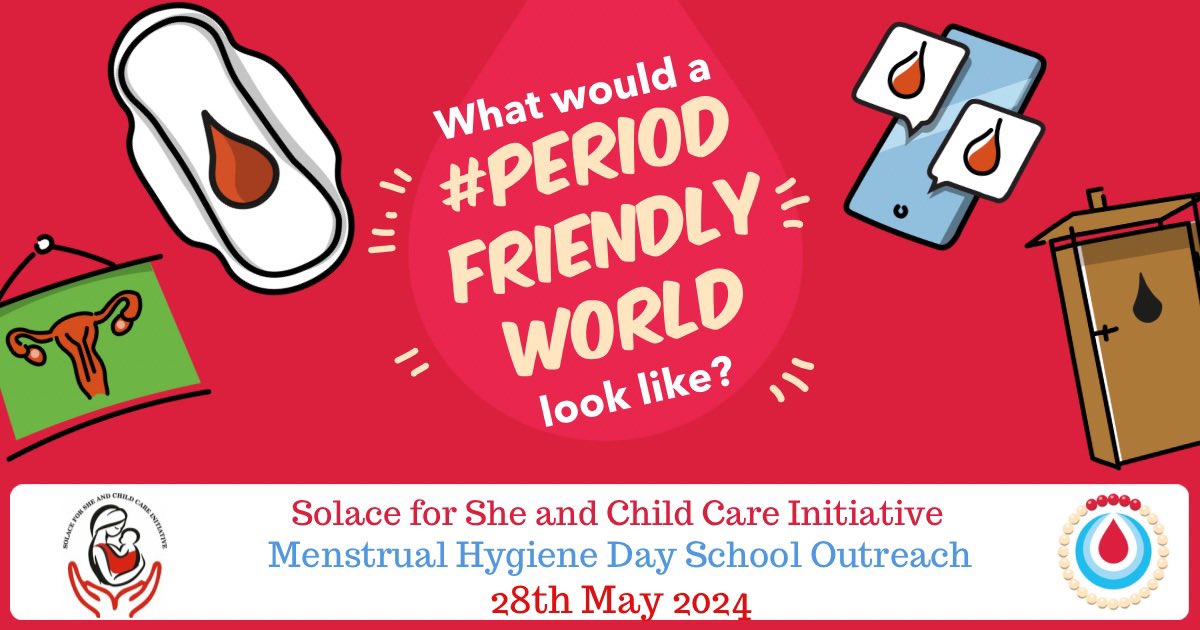solaceforshe's tweet photo. Menstrual Hygiene Day 2024
28th May is the Date
Solace team will join others in creating a Period Friendly World🙏🏾
If you are interested in joining us, please send us a message.
#solaceforsheandchildcareinitiative #wecare #wesupport #wereachout https://t.co/xfeM83kFER