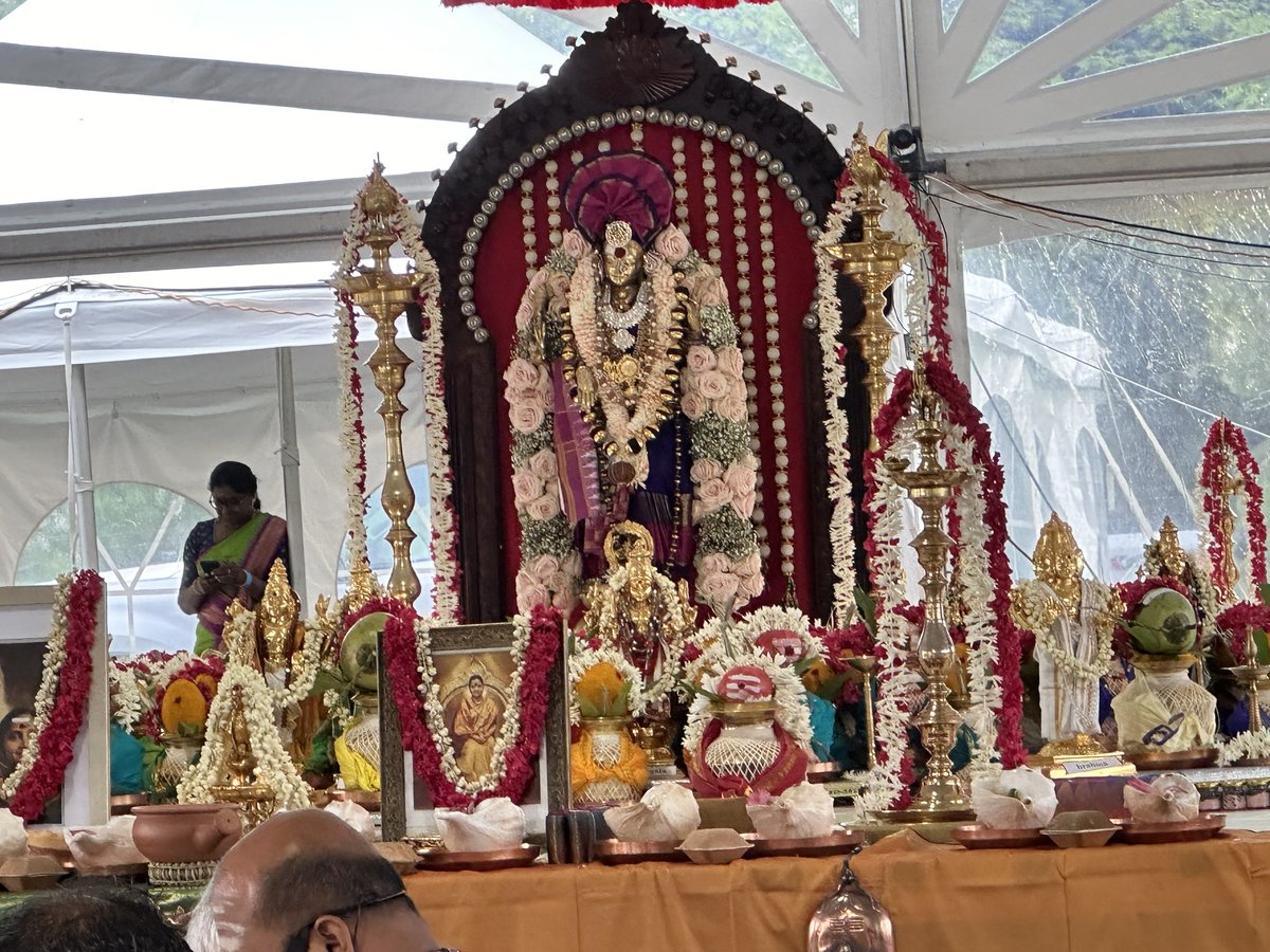 Blessings for all - from Rochester NY. Our Raj Rajeshwari Peetham.  Occasion - Rasi Mandala Pooja for all. 🙏🌺❤️