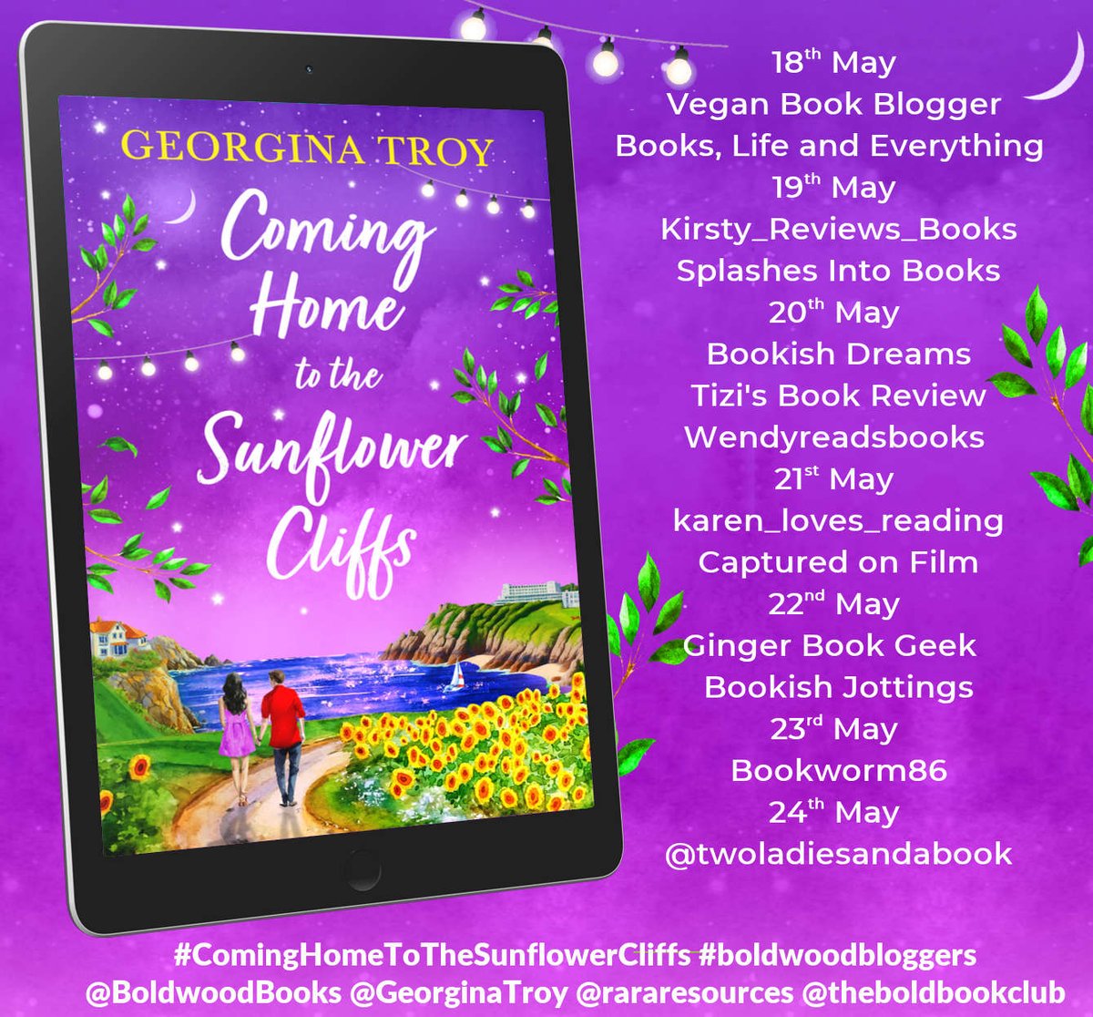 'A breathtakingly delightful summer romance you won’t easily forget.' says @cnnamongirl about #ComingHomeToTheSunflowerCliffs by @GeorginaTroy veganbookblogger.com/2024/05/18/hap… @BoldwoodBooks