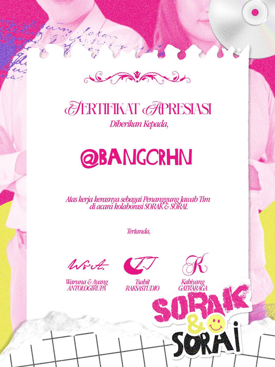 bersorai, pernah bertemu. yang kelak terkenang hingga meranum. bersorai, pernah bertemu. tuk akhirnya kembali dalam peluk tuanya waktu. 

terima kasih, untuk untai memori tiga-hari ini. sua lagi lain kali!