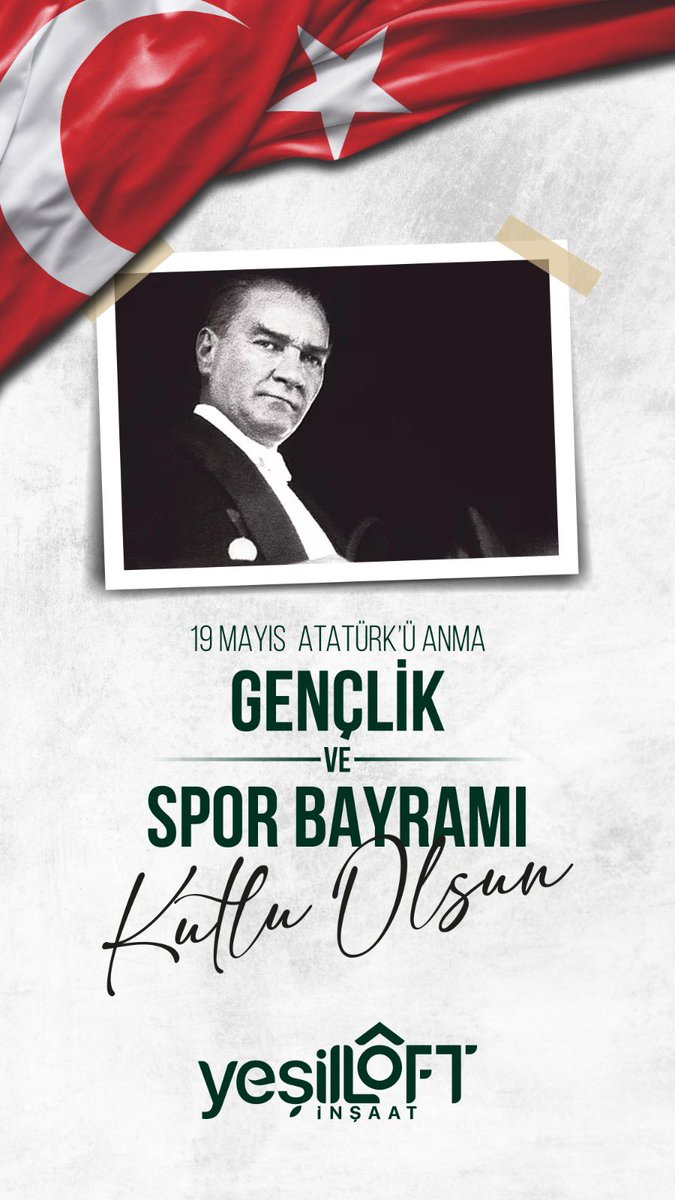 19 Mayıs Gençlik ve spor bayramı kutlu olsun

#19Mayıs1919 #19MayısGenclikveSporBayramı