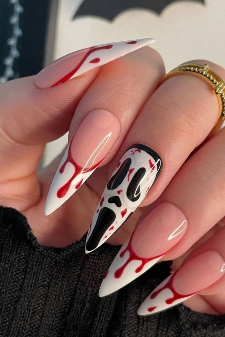 ghostface nails