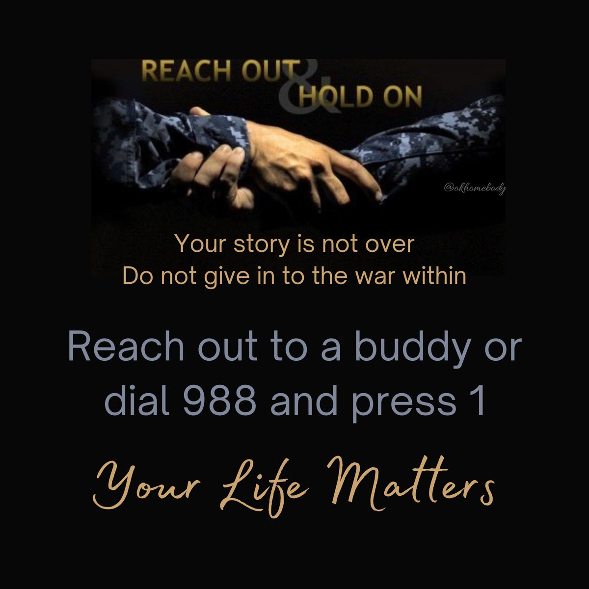 🇺🇸 #SpiritualSunday #Buddy✅with #Veterans 🙏RH ❤️#VeteransLivesMatter #Turn22to0❤️ ⭐️ 🇺🇸 Repost #EndVeteranSuicide #dial988press1 🇺🇸⭐️ 🇺🇸 @KevinsWorld64 @crcampbellme @vchuck53 @minvet ⚓️ 🇺🇸@Navy_Les @FreyerChuck @VoyagerUSN1977⚓️ 🇺🇸 @TJonesy57 @EltharH @Davids5200