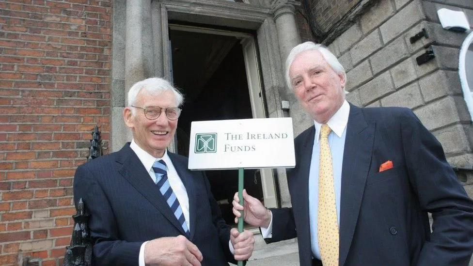 We are saddened by the passing of Tony O’Reilly.

Tony and Dan Rooney were the proud co-founders of the Ireland Funds in 1976.

Our prayers go out to Tony’s family and loved ones at this time.