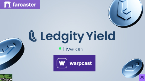 News ! Ledgity is live on @farcaster_xyz ! 🚀
Join us on the @base and @degentokenbase OG network for all our latest updates, exclusive insights, and community vibes.  The #RWA revolution is on the way.
Be ready for the $LDY Launch the 4th of June.
warpcast.com/yieldstablecoi…

@dwr