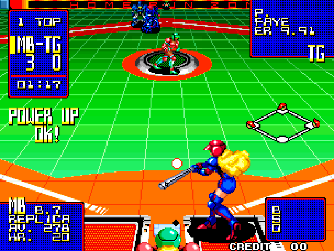 BuscandoElWarp's tweet photo. El juego del día: #SuperBaseball2020 (#NeoGeo)
Creador: #Pallas_SNK 1991
¿Qué paso con esos robots deportistas que imaginaban en los 90s?, bueno, en lo que eso llega, puedes disfrutar de un juego de béisbol robótico donde también participan humanos equipados con partes robóticas. https://t.co/ywvFd53mhZ