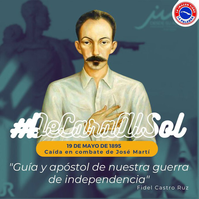 🇨🇺 ‼️ Es nuestro impenetrable escudo de amor, frente al despiadado odio del norte ‼️

🇨🇺 " ... jamás saldrá de mi corazón obra sin piedad y sin limpieza … "
   José Martí.

#DeCaraAlSol.