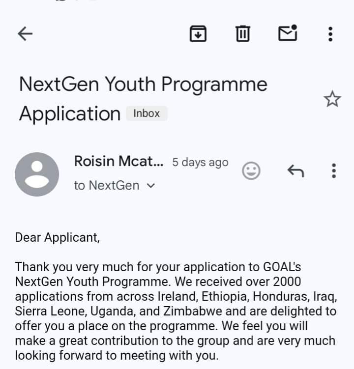 Thrilled to announce that I've been selected for the prestigious Goal NextGen Youth Programme! 🌟 Out of 2000+ visionaries from across the globe I'm honored to join a cohort of changemakers for a transformative 7-week journey. 🚀