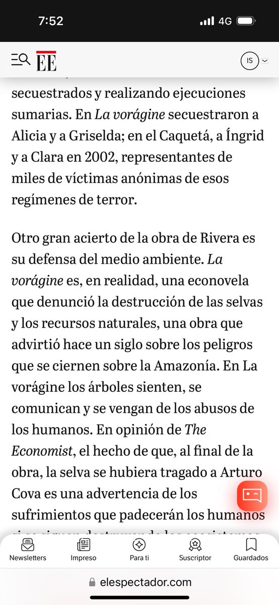 Armando Montenegro cuenta cómo seguimos como en tiempos de las caucherías de La Vorágine: con matones criminales controlando nuestras regiones amazónicas, y otras, y en vez de caucho ahora se explota coca, oro, tungsteno, coltán y otros. elespectador.com/opinion/column…