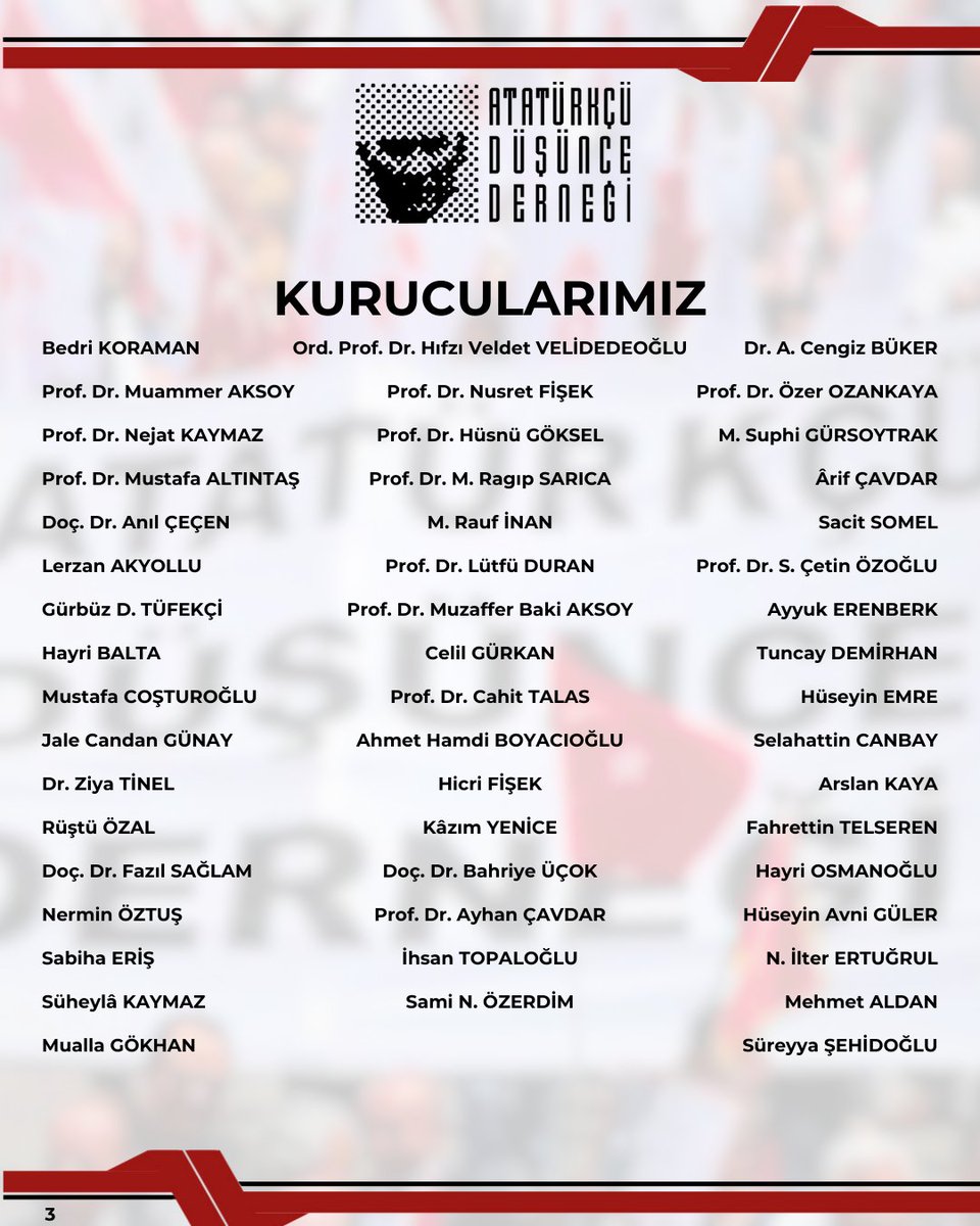 Atatürkçü Düşünce Derneği'mizin kuruluşunun 35. yılını kutluyoruz.