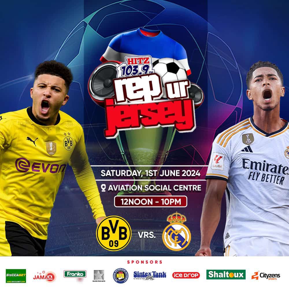 Get ready for the ultimate outdoor experience at the Aviation Social Centre on Saturday, June 1st, 2024, as we watch the UEFA Champions League final live! Don't miss out on the fun - come rep your favorite football club's jersey and let's cheer together! #HitzRepUrJersey24