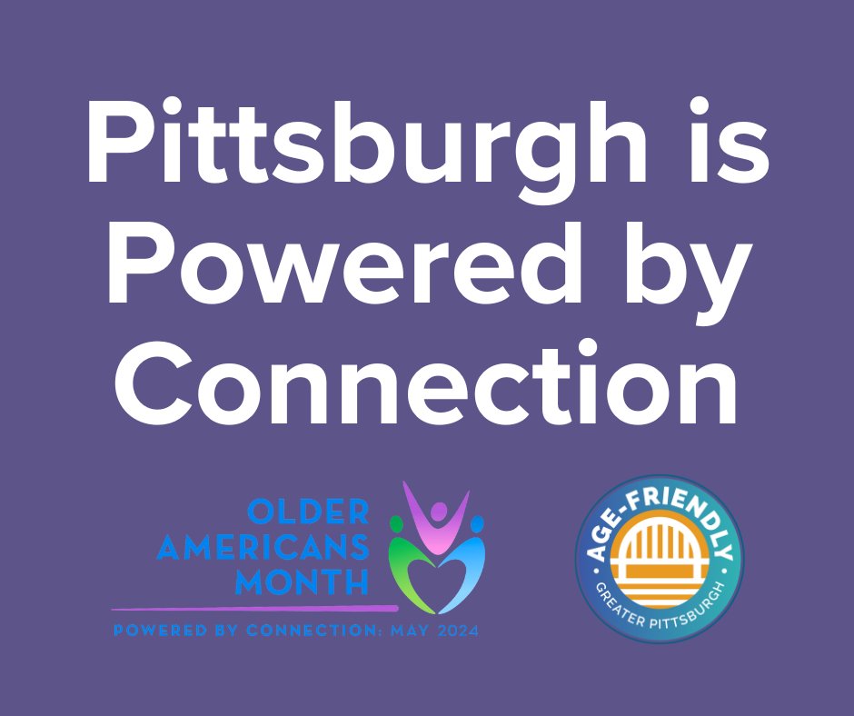 ✨  This year’s #OlderAmericansMonth theme is 'Powered by Connection.' @AgeFriendlyPGH is highlighting all the ways we, as Pittsburghers, are connected across generations. @ACLGov

🚲  Cycling is a great way to keep us connected!