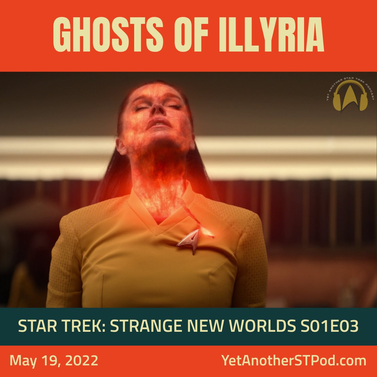YetAnotherSTPod's tweet image. #OnThisDay, May 19th, 2022...

Number One is the last one standing, but must deal with a dark secret while trying to save the crew from a rapidly spreading contagion.

It's #StarTrek #StrangeNewWorlds episode Ghosts of Illyria!

bit.ly/yastp-snw-s01e…