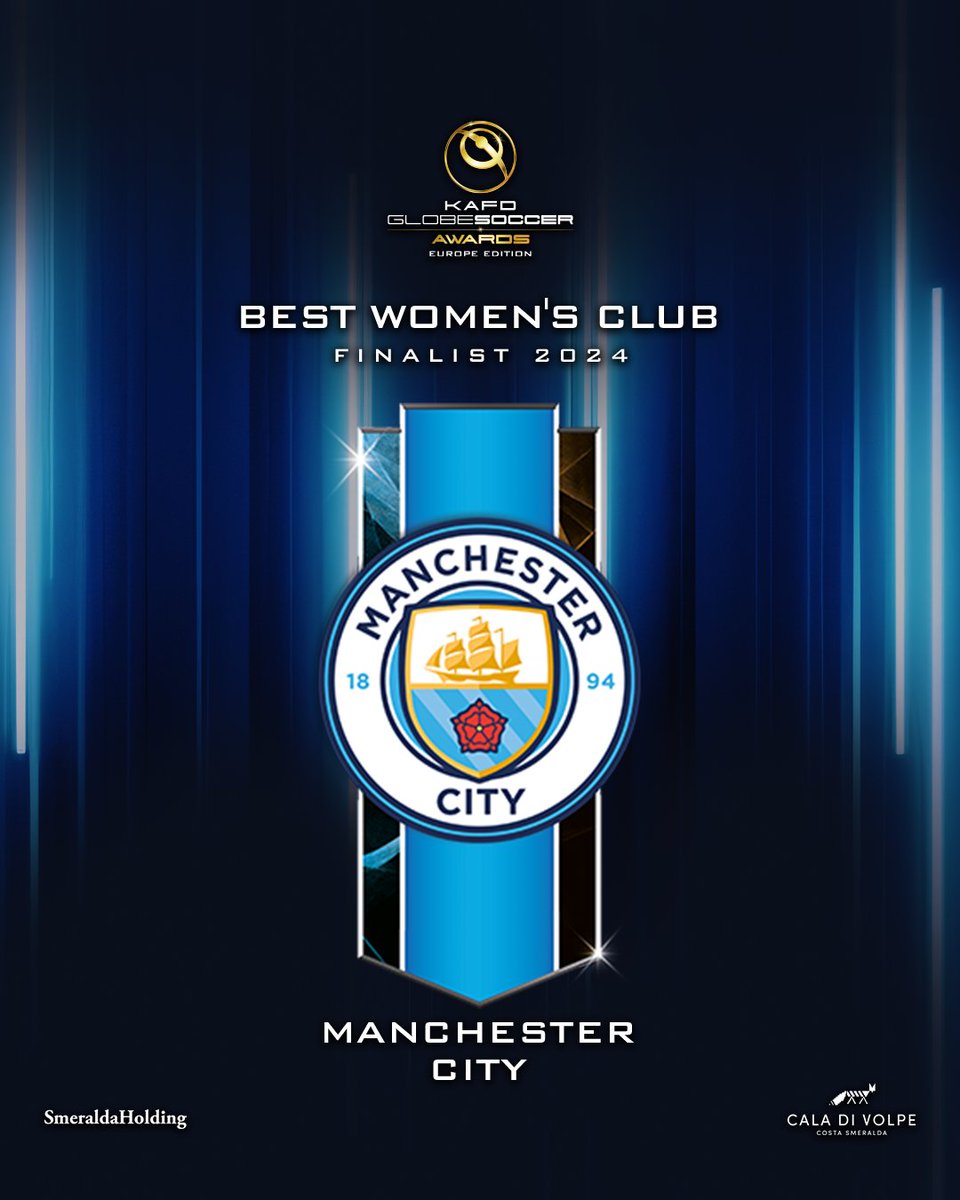 Will Manchester City Women be named the BEST WOMEN'S CLUB at the @KAFD #GlobeSoccer European Awards? 🏆 @mancitywomen #KAFD #HotelCaladiVolpe #SmeraldaHolding