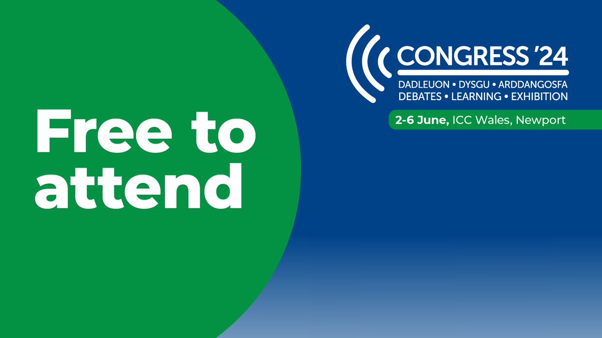 RCN Congress is a fantastic opportunity to network, learn, develop and debate. There are plenty of ways to get involved with our 2024 event in Newport, south Wales, 2-6 June. Booking closes at midnight tonight. Book your place now: rcn.org.uk/congress