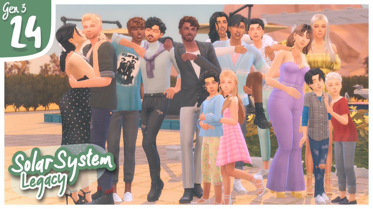 💫Gen 3: Earth - Ep.24💫

The whole family gathers at Valerie's to celebrate Harvestfest and Maisie throws a slumber party at the community centre.

#SolarSystemChallenge <a href="/TheSimsRepProj/">The Sims Representation Project</a> @TheSimmersSquad <a href="/simsfederation/">SimsFederation</a> <a href="/simmersdigest/">Simmer’s Digest</a> <a href="/SimJammers/">The Sim Jammers💙💜</a>

➡️youtu.be/u5XjBct918E⬅️