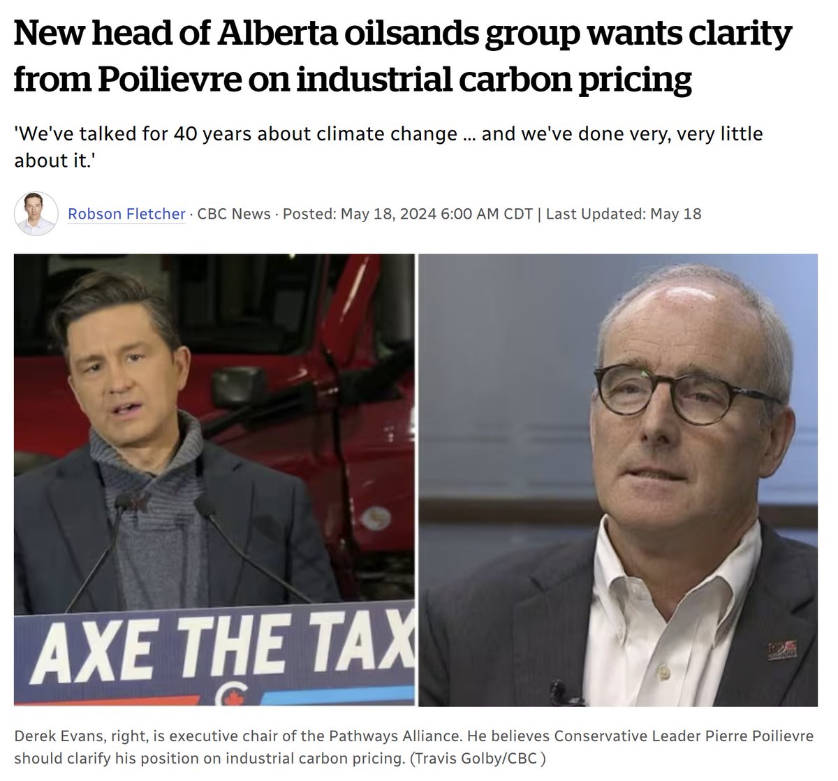 'carbon policy is going to be absolutely critical to maintain our standing on the world stage' We're at the stage where industry is also demanding our leaders be proactive. If not carbon pricing, then what? This is not the 1950's anymore. Action is required. #skpoli #Sask